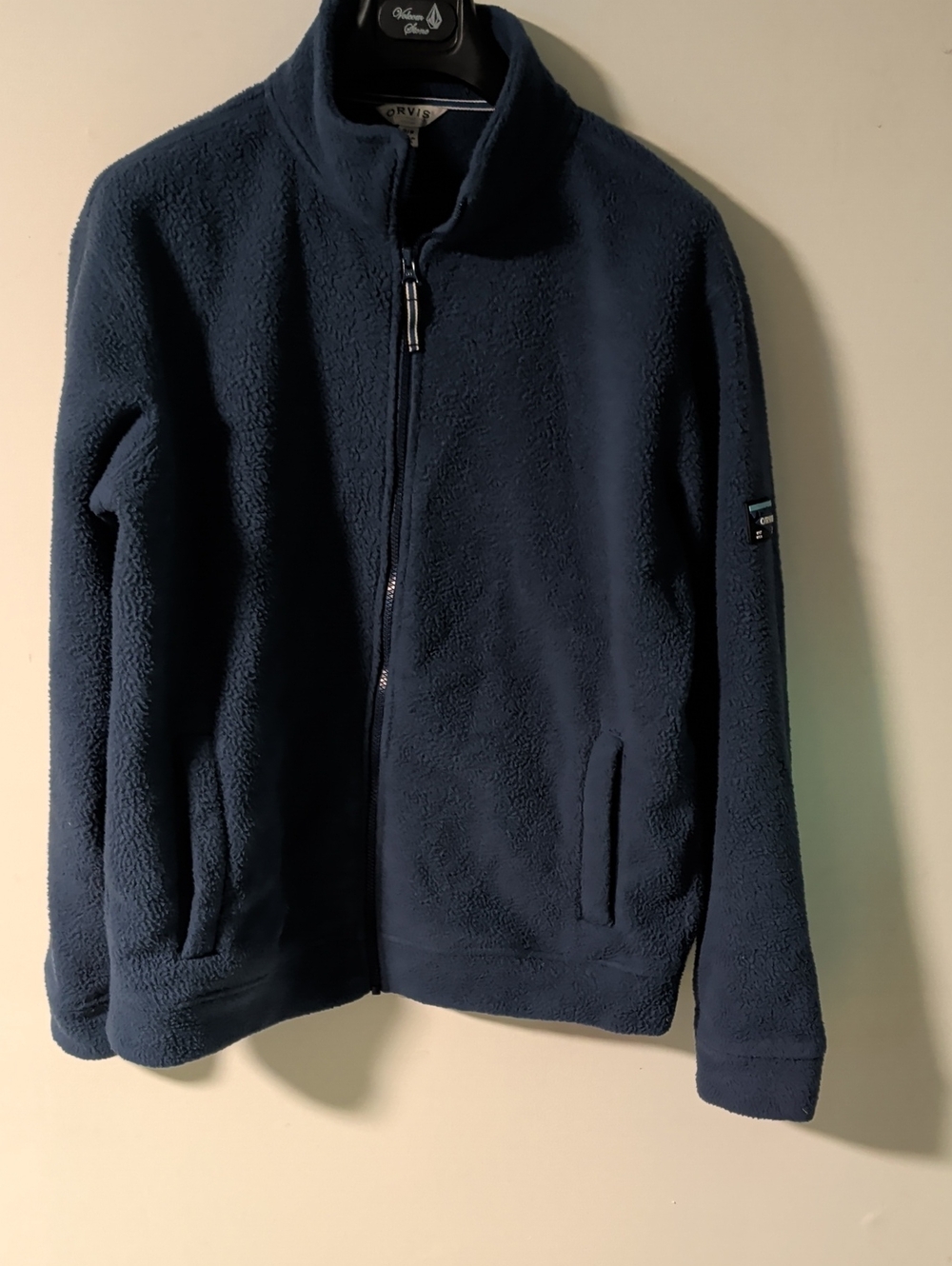 Orvis Navy Full-Zip Fleece Jacket